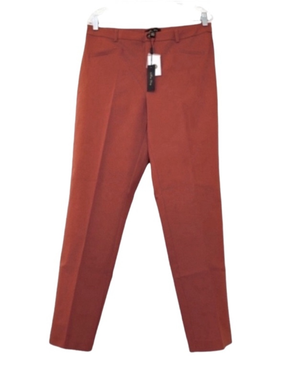 NEW Melissa Paige High Rise Ankle Pants Canyon Rust Orange Brown Size M